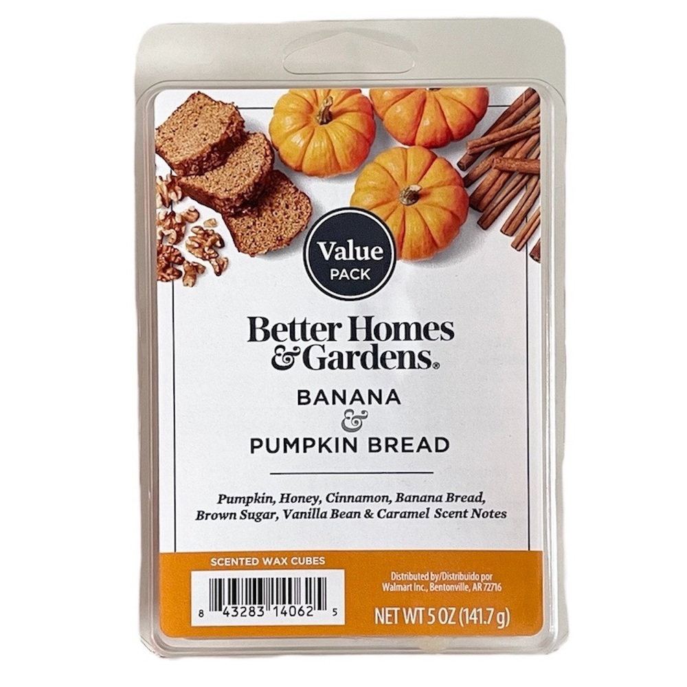 Better Homes & Gardens Banana & Pumpkin Bread Melting Wax Cubes 2-Pack Bundle - Picture 10 of 11